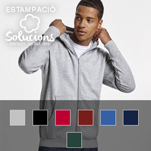 jaqueta dessuadora unisex per estampar