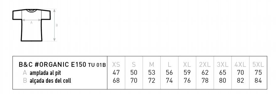 Mides samarreta organica