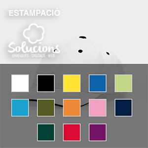 Gorra per a personalitzar - diferents colors