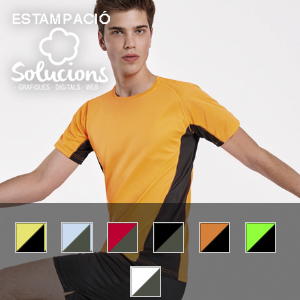 samarreta esportiva home per estampar colors